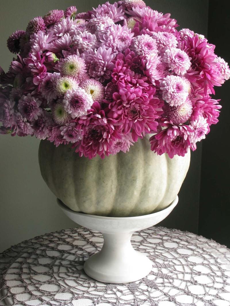 Lajoiedesfleurs.fr C’est Citrouille! Lajoiedesfleurs.fr citrouille halloween fleurs vase