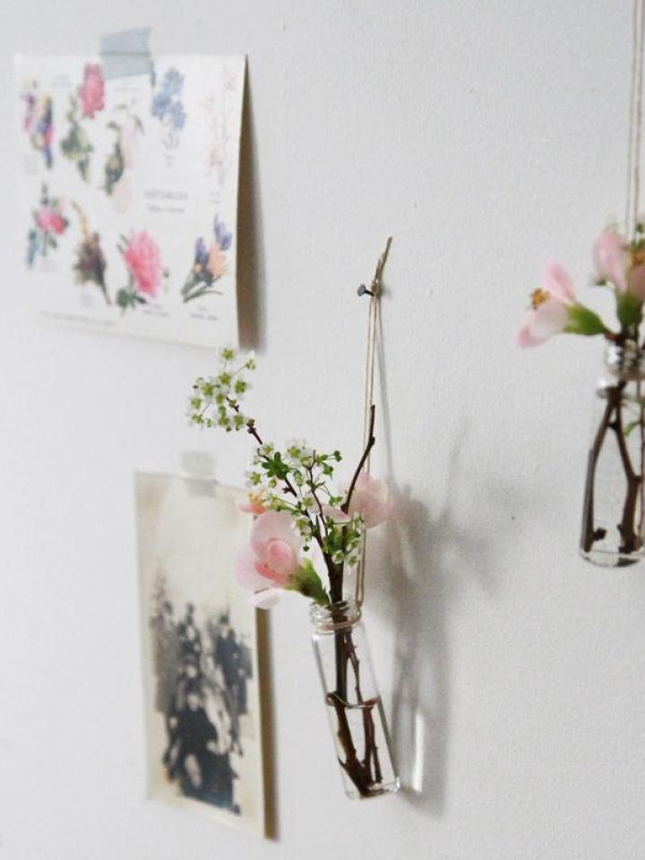 lajoiedesfleurs.fr DIY : Petites Vases Muraux lajoiedesfleurs.fr petit vase muraux mini diy