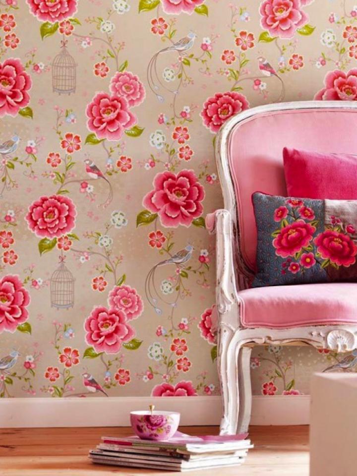 lajoiedesfleurs.fr Le Papier Peint « Flower Power » ! lajoiedesfleurs.fr joie, bonheur, papier, peint, années 70, vintage, fleurie