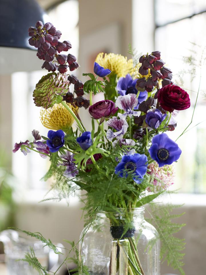 Recette de bouquet : fleurs printanières aux couleurs intenses | La joie  des fleurs