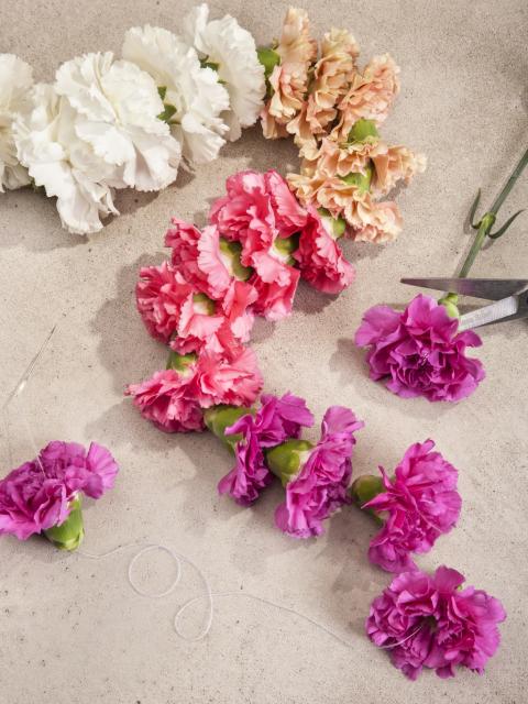 DIY : une guirlande d’œilletsLajoiedesfleurs.fr