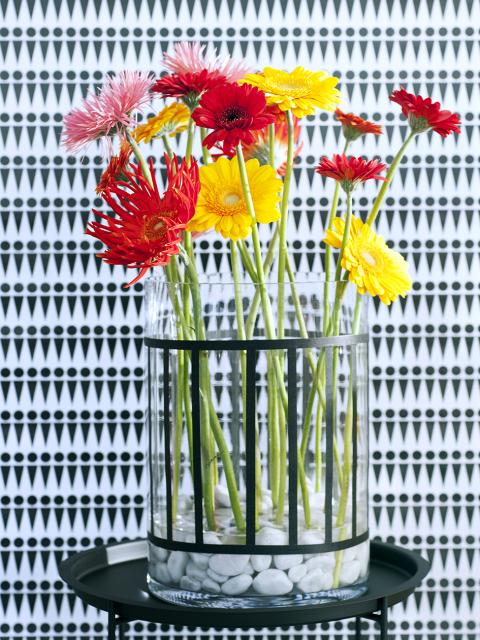 Gerbera Bloemenagenda Mooiwatbloemendoen DIY grafische vaas